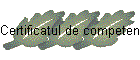 Certificatul de competenţe profesionale